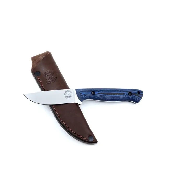 White River Jason Fry Utility Hunter Knife - Blue/Black G10