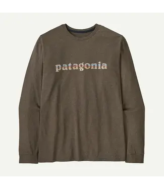 PATAGONIA Patagonia Men's Long-Sleeved '73 Text Logo Responsibili-Tee