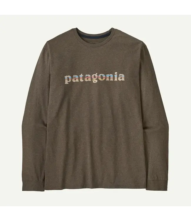 Patagonia Men's Long-Sleeved '73 Text Logo Responsibili-Tee