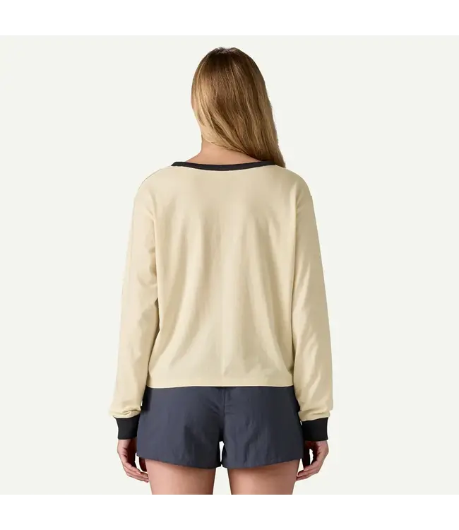Patagonia Women's Long-Sleeved '73 Text Logo Easy-Cut Organic Shirt