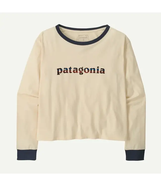 Patagonia Women's Long-Sleeved '73 Text Logo Easy-Cut Organic Shirt