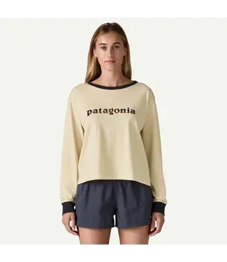 PATAGONIA Patagonia Women's Long-Sleeved '73 Text Logo Easy-Cut Organic Shirt