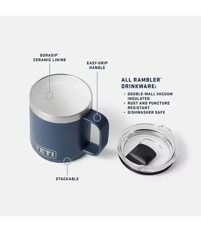 Yeti Rambler 10 oz Stackable Mug With Durasip Ceramic Lining