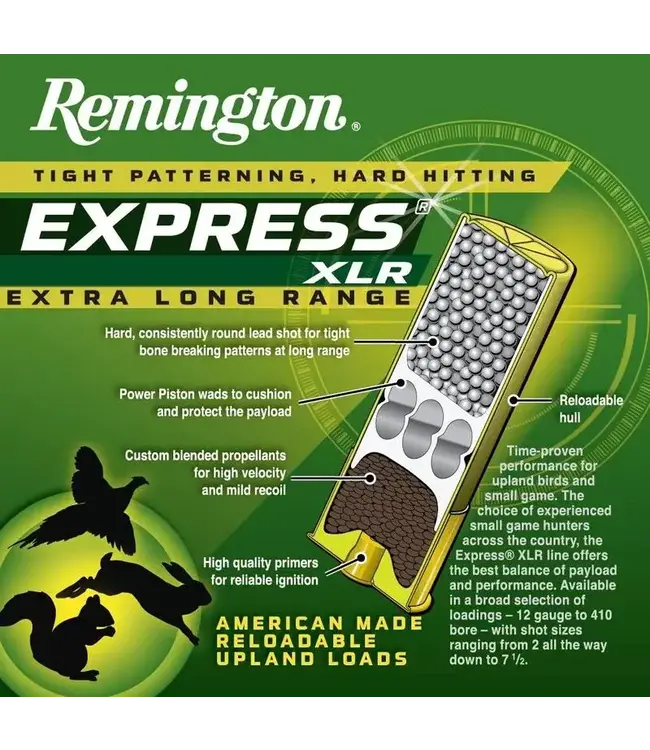 Remington Express Extra Long Range Ammunition - 20 Gauge, 4 Shot, 2-3/4 in, 1 oz, 1220 fps