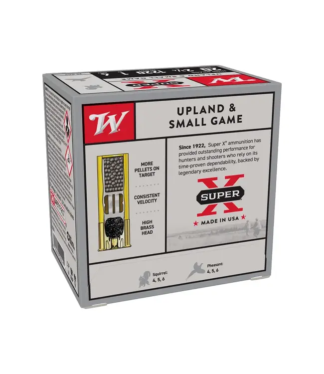 Winchester Super X Ammunition - 20 Gauge, 2.75", 1220 fps, 1oz, 4 shot
