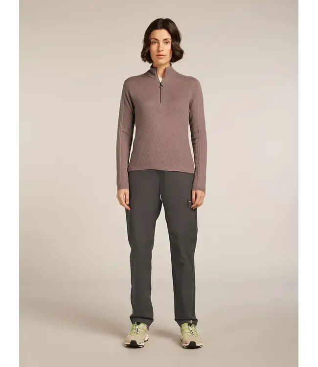 Icebreaker Women's Merino icebreaker Anniversary Original Long Sleeve Half Zip Top