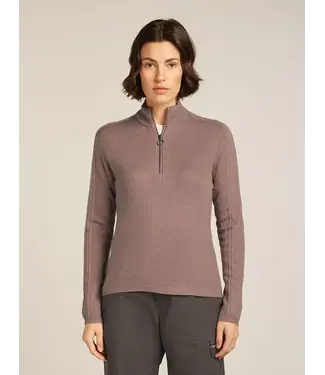 ICEBREAKER Icebreaker Women's Merino icebreaker Anniversary Original Long Sleeve Half Zip Top
