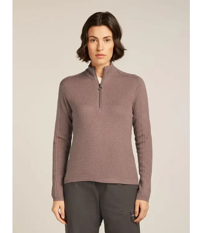 Icebreaker Women's Merino icebreaker Anniversary Original Long Sleeve Half Zip Top