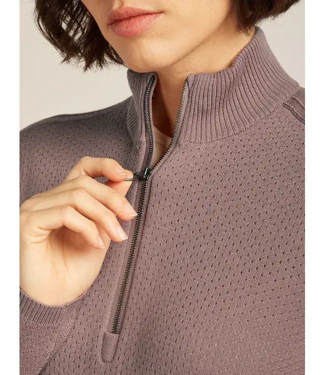 Icebreaker Women's Merino icebreaker Anniversary Original Long Sleeve Half Zip Top