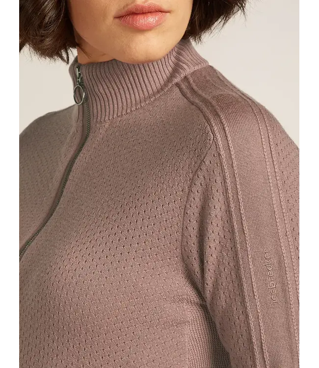 Icebreaker Women's Merino icebreaker Anniversary Original Long Sleeve Half Zip Top