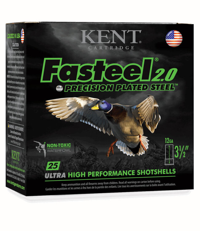 Kent Fasteel 2.0 Ammunition - 12 GA, 3", 1-1/4 oz, 1500 FPS, #3