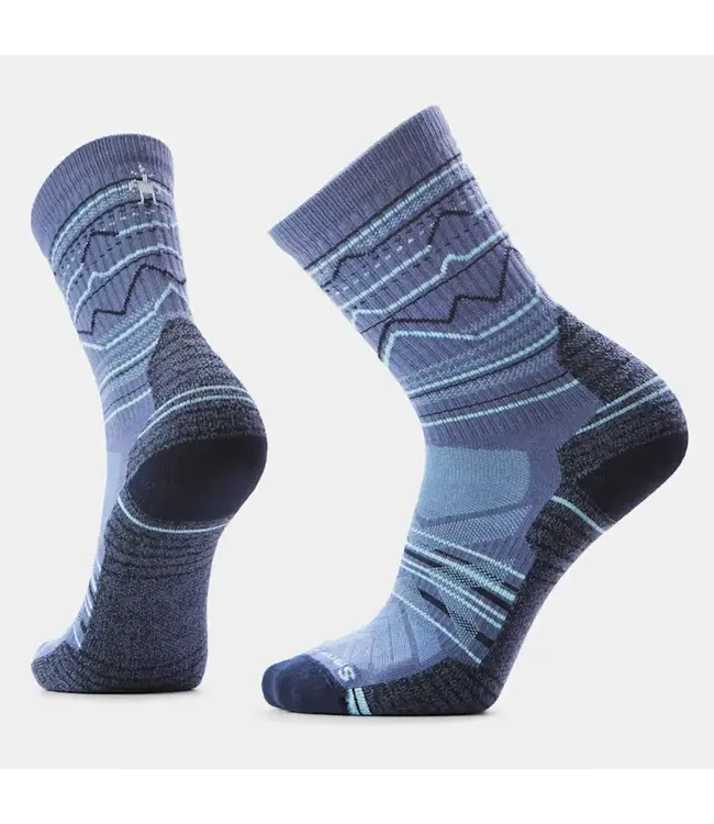 Smartwool Hike Light Cushion Mountain Range Pattern Crew Sock