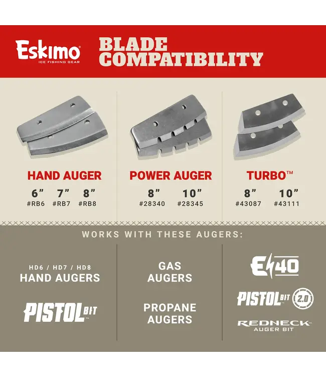 Eskimo Turbo Blades - 8"