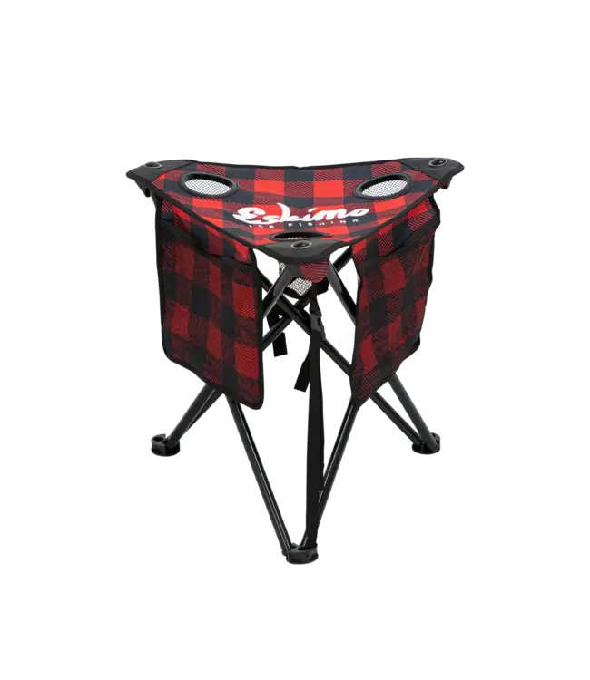 Eskimo Plaid XL Tripod Stool