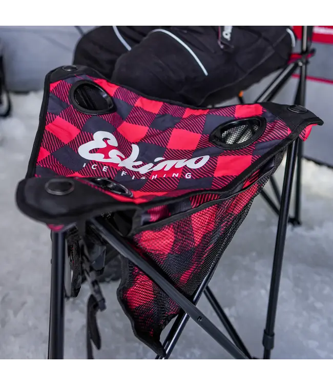 Eskimo Plaid XL Tripod Stool
