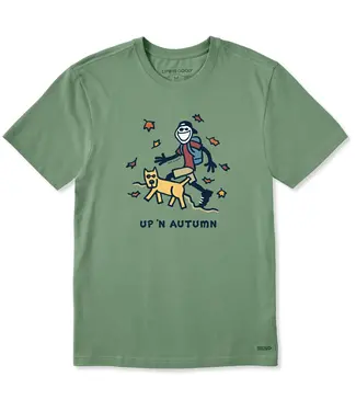 LIFE IS GOOD Life Is Good Men's Jake & Rocket Up 'n Autumn Short Sleeve Crusher Tee