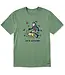 Life Is Good Men's Jake & Rocket Up 'n Autumn Short Sleeve Crusher Tee