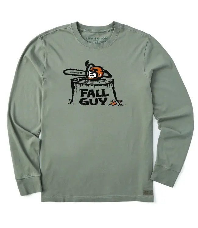 Life Is Good Men's Fall Guy Saw Long Sleeve Crusher Tee