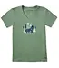 Life Is Good Women's Winter Wolf Short Sleeve Crusher Vee