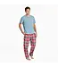 Life Is Good Men's Adirondack Red Holiday Plaid Classic Sleep Pant