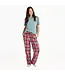 Life Is Good Women's Adirondack Red Holiday Plaid Classic Sleep Pant