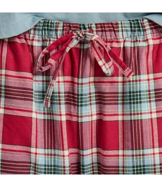 Life Is Good Women's Adirondack Red Holiday Plaid Classic Sleep Pant