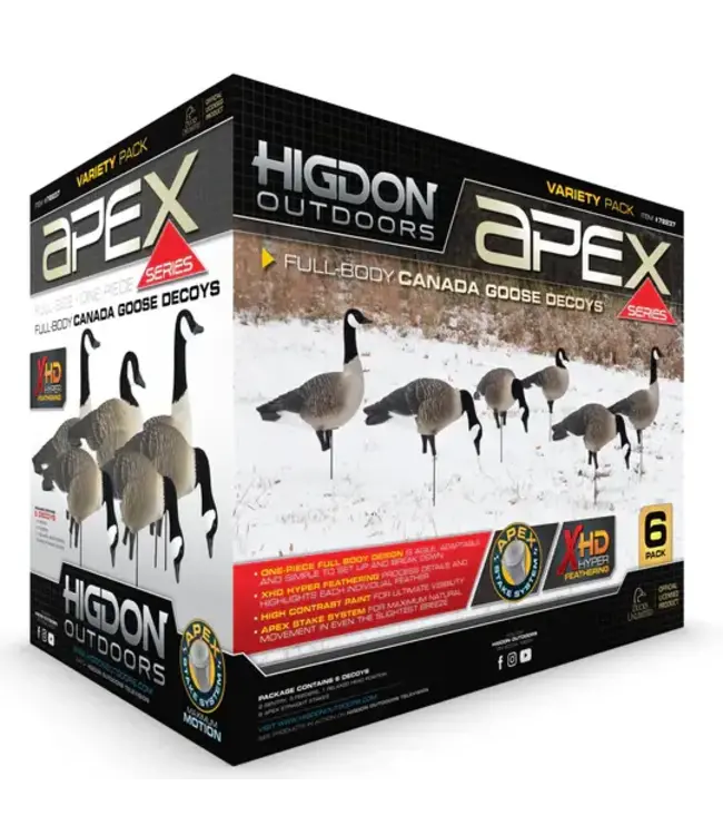 Higdon APEX Full-Size Full-Body-Canada Decoy - 6 pk
