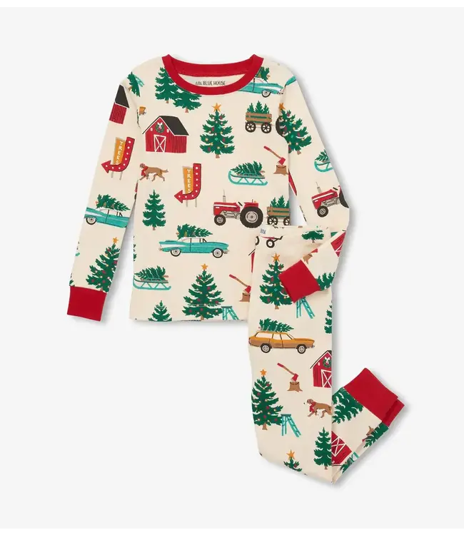 Hatley Kid's Christmas Tree Farm Pajama Set