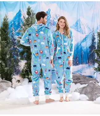 HATLEY Hatley Adult Vintage Ski Hooded Fleece Jumpsuit