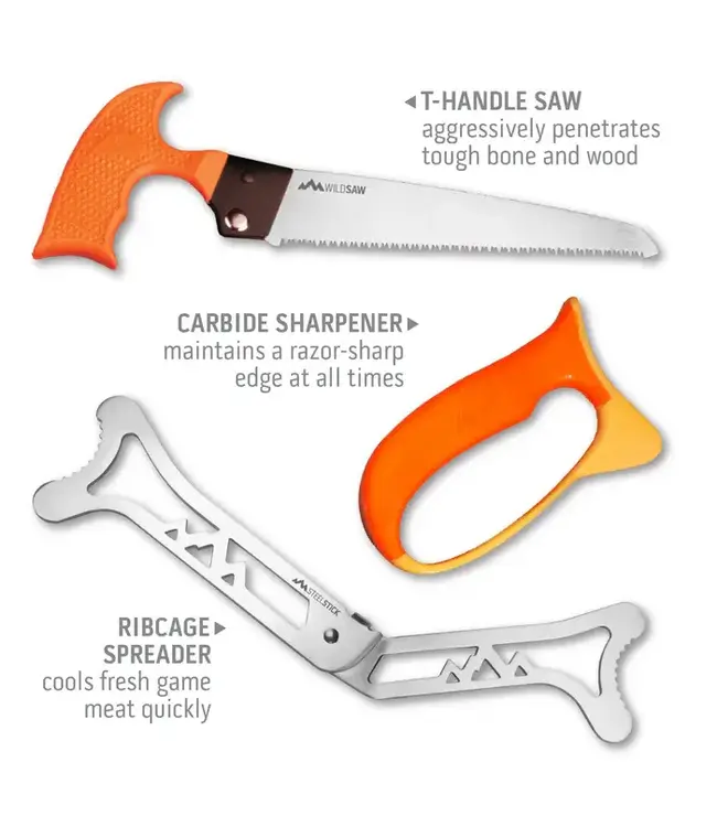 Outdoor Edge WildPak 8-Piece Game Processing Kit