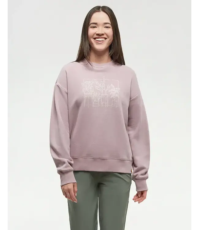 TenTree Plant Club Crew Neck Graphic Sweatershirt