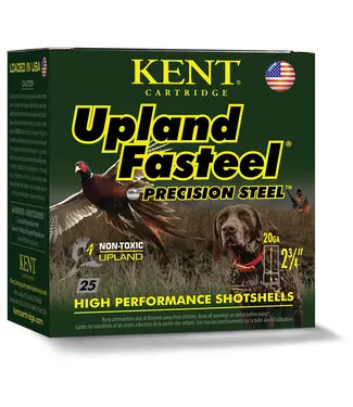 KENT CARTRIDGE Kent Upland Fasteel Ammunition - 20GA, 2-3/4", 7/8 oz, 1500 FPS, #5