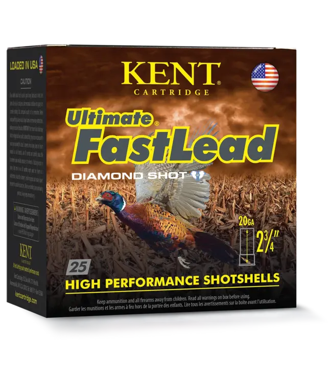 Kent Ultimate FastLead Ammunition - 20GA, 2-3/4", 1 oz, 1225 FPS, #7.5