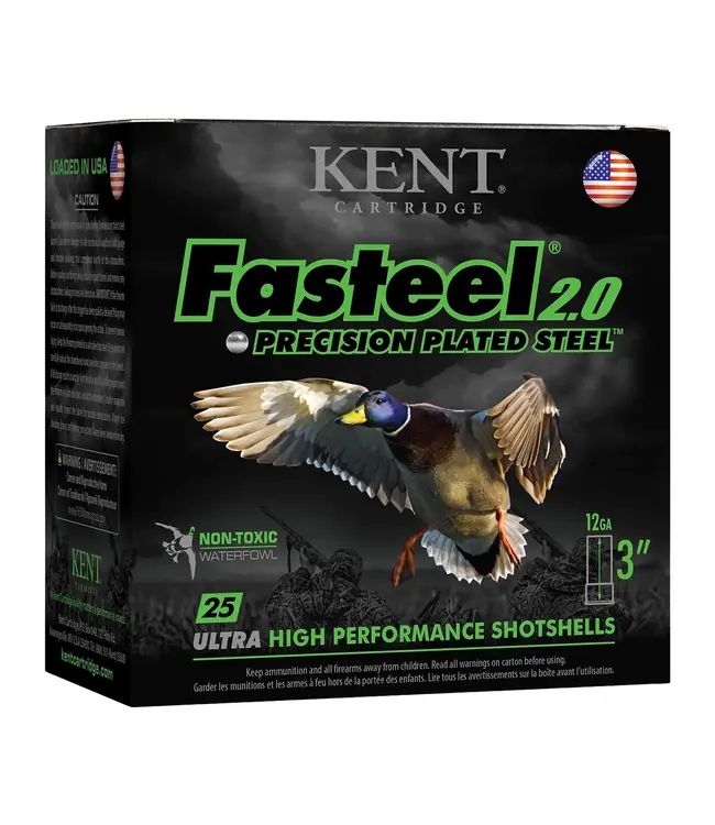 Kent Fasteel 2.0 Ammunition - 12GA, 3", 1-3/8 oz, 1300 FPS, #3