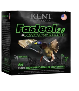 KENT CARTRIDGE Kent Fasteel 2.0 Ammunition - 12 GA, 3", 1-1/8 oz, 1560 FPS, #4