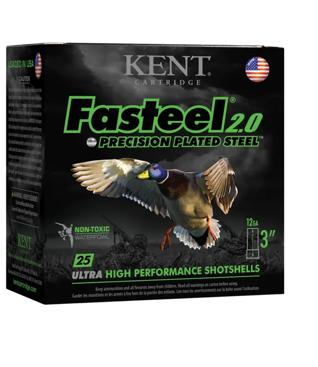 Kent Fasteel 2.0 Ammunition - 12 GA, 3", 1-1/8 oz, 1560 FPS, #4