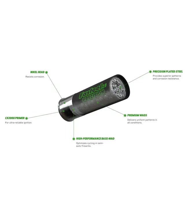 Kent Fasteel 2.0 Ammunition - 12 GA, 2-3/4", 1-1/16 oz, 1550 FPS, #2