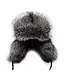 Crown Cap Silver Fox Aviator Hat