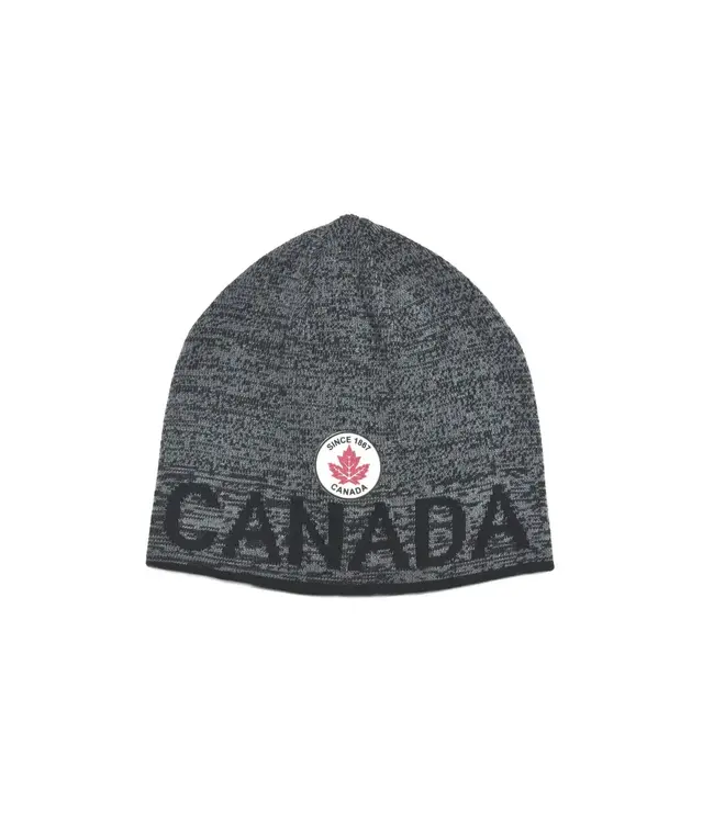 Crown Cap Knit Beanie with Canada Patch