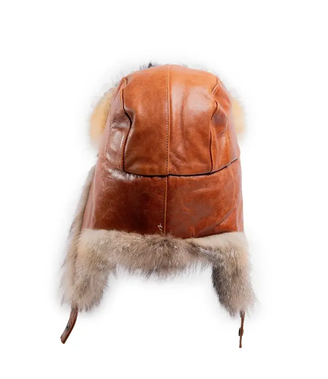 Crown Cap Grey Fox Aviator Hat