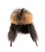 Crown Cap Grey Fox Aviator Hat