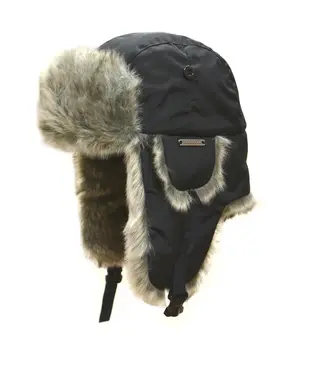 CROWN CAP Crown Cap Taslan Aviator Hat with Faux Fur