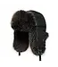 Crown Cap Faux Fur Aviator Hat with Faux Leather Closure