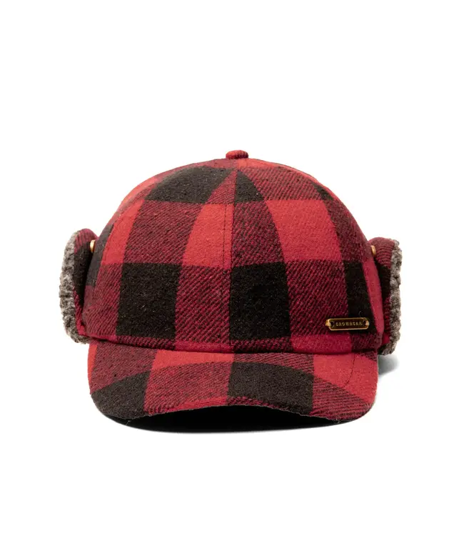 Crown Cap Wool Blend Buffalo Check Cap