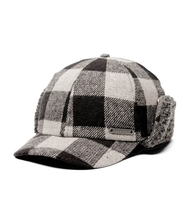 Crown Cap Wool Blend Buffalo Check Cap