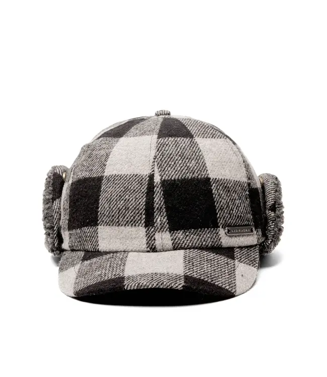 Crown Cap Wool Blend Buffalo Check Cap