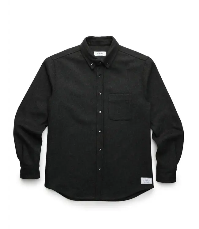 Anian Men's The Modern Melton Wool Shirt (600GSM)