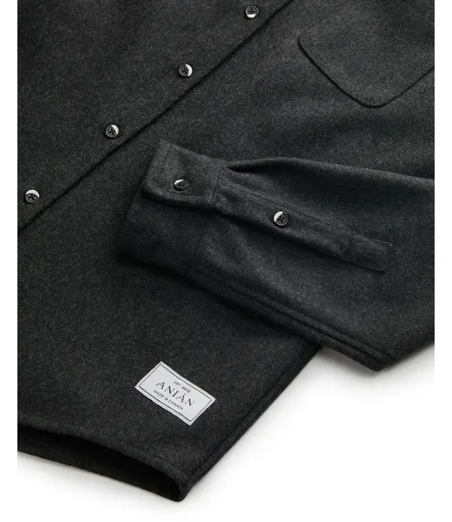 Anian Men's The Modern Melton Wool Shirt (600GSM)