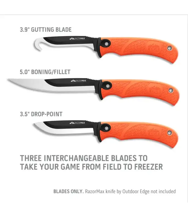 Outdoor Edge 5.0" Combo Blade Pack - 6 Pack