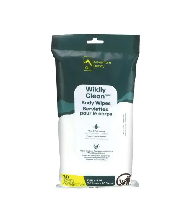 Red Pine Outdoor Adventure Ready Wildly Clean Body Wipes - 20 Wipes